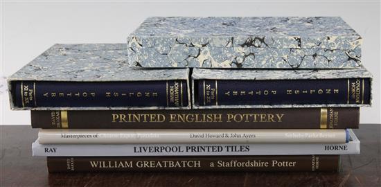 Seven volumes on ceramics,